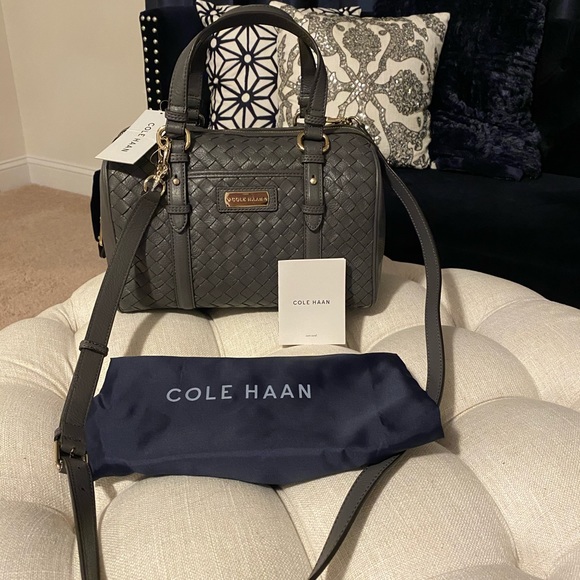 ✨SOLD!✨Cole Haan Genevieve NWT! Woven Leather Bag - Picture 2 of 14